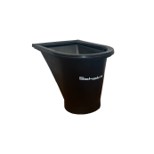 Funnel for debris chute | loading opening: 83 x 43 cm, discharge opening: � 39 mm, | height: 65 cm, length: 98 cm, width: 74 cm